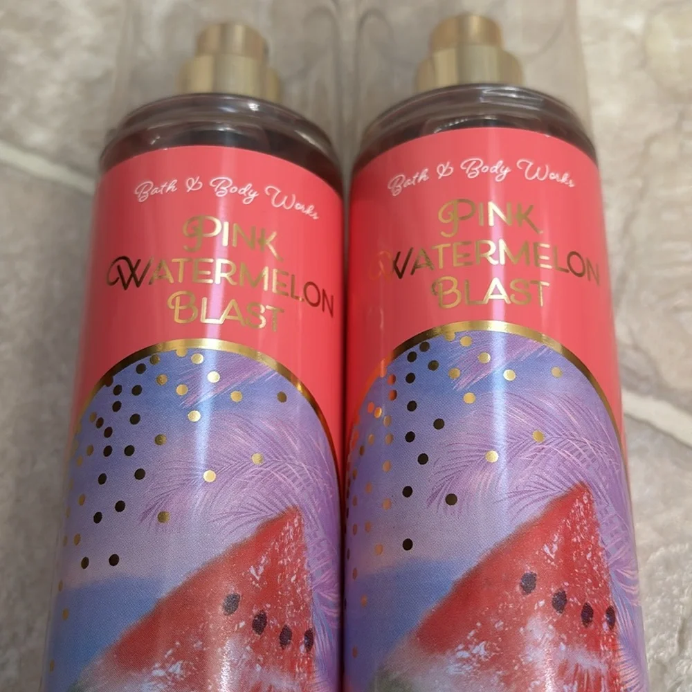 NWT 2 Bath & Body Works Pink Watermelon Blast Mist - Picture 2 of 4